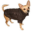 Picture of Chocolate Angora Cable Knit Sweater.