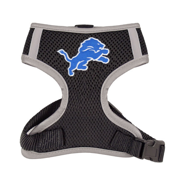 Picture of Detroit Lions Dog Harness Vest.