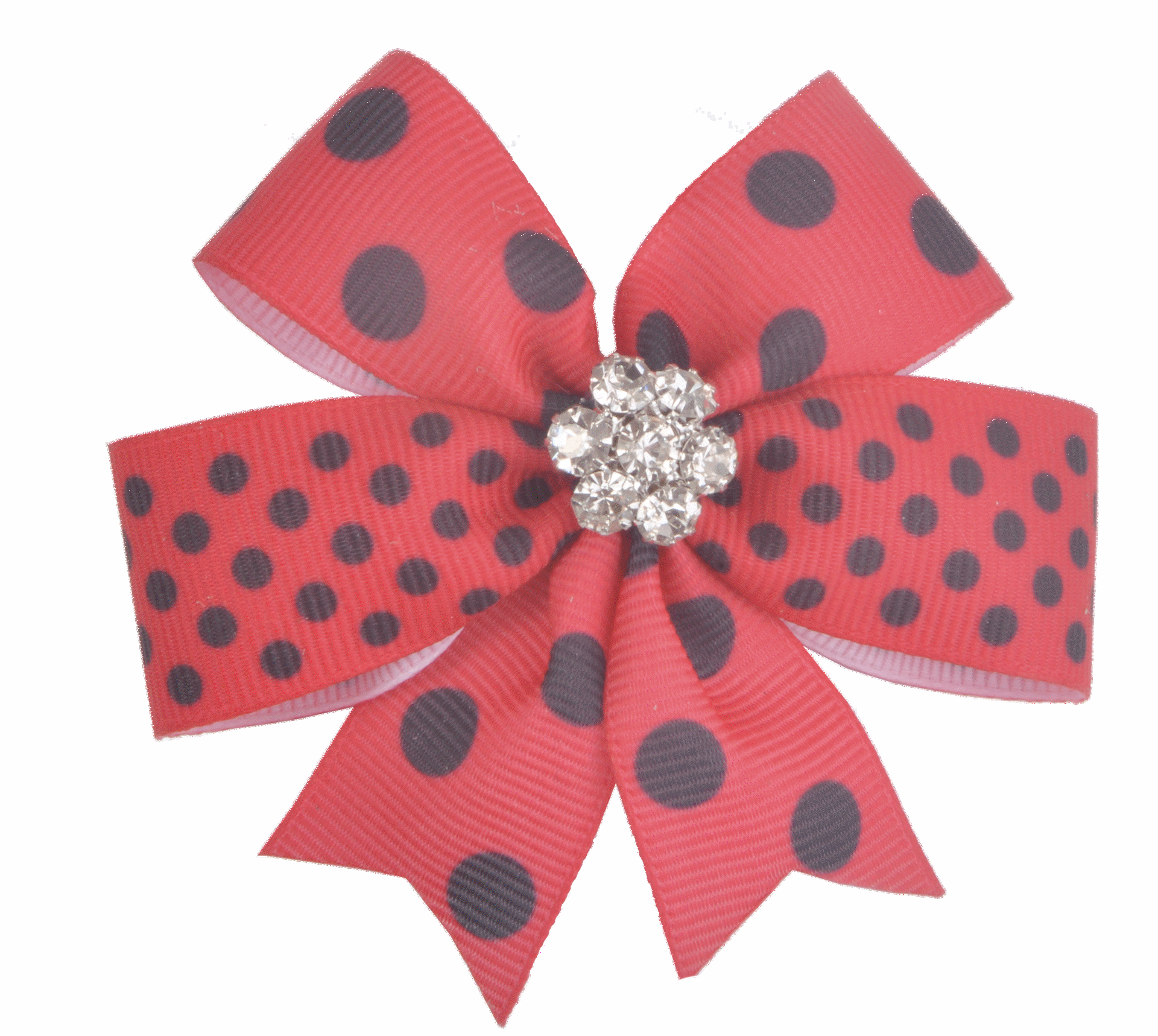 Picture of Red Black Dot Glamour Bow