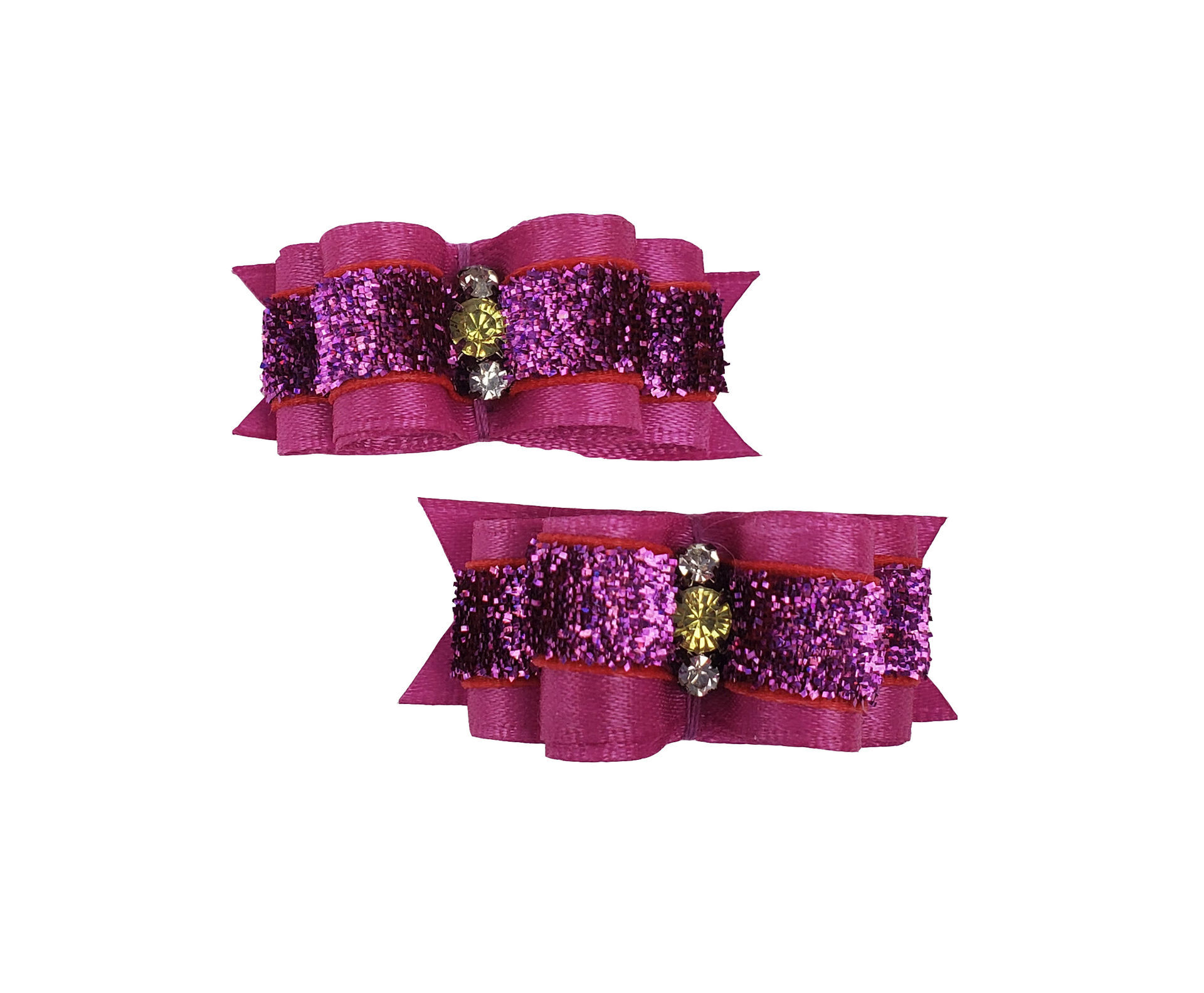 Picture of Hair Bows - Sm Pink Glitter