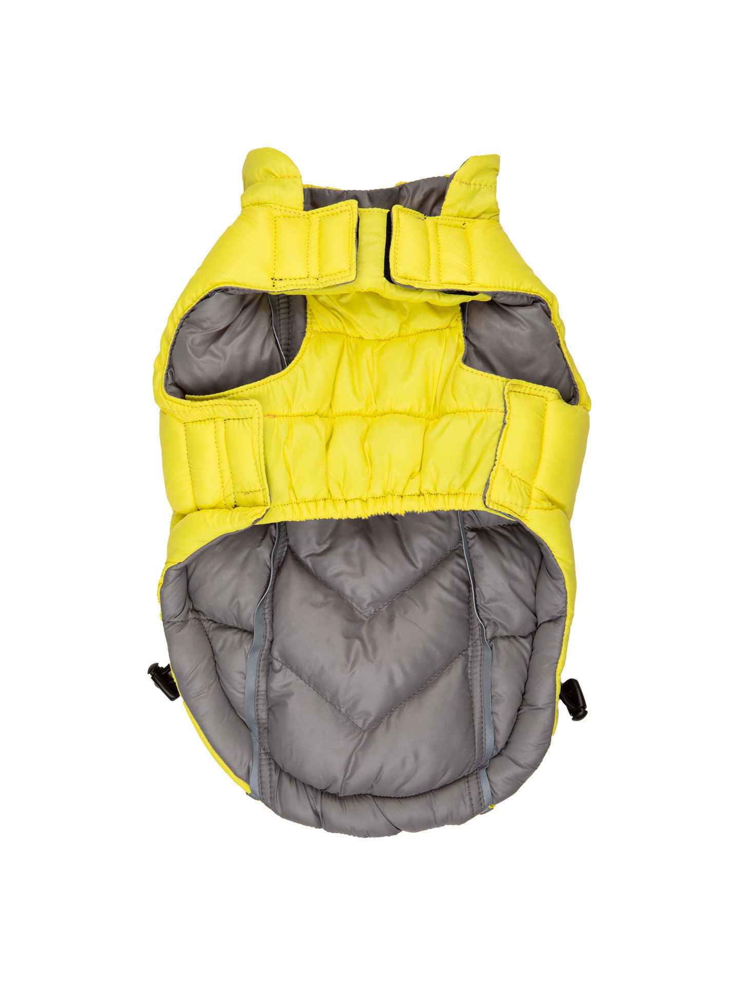 Picture of Featherlite Reversible-Reflective Puffer Vest Yellow/Gray