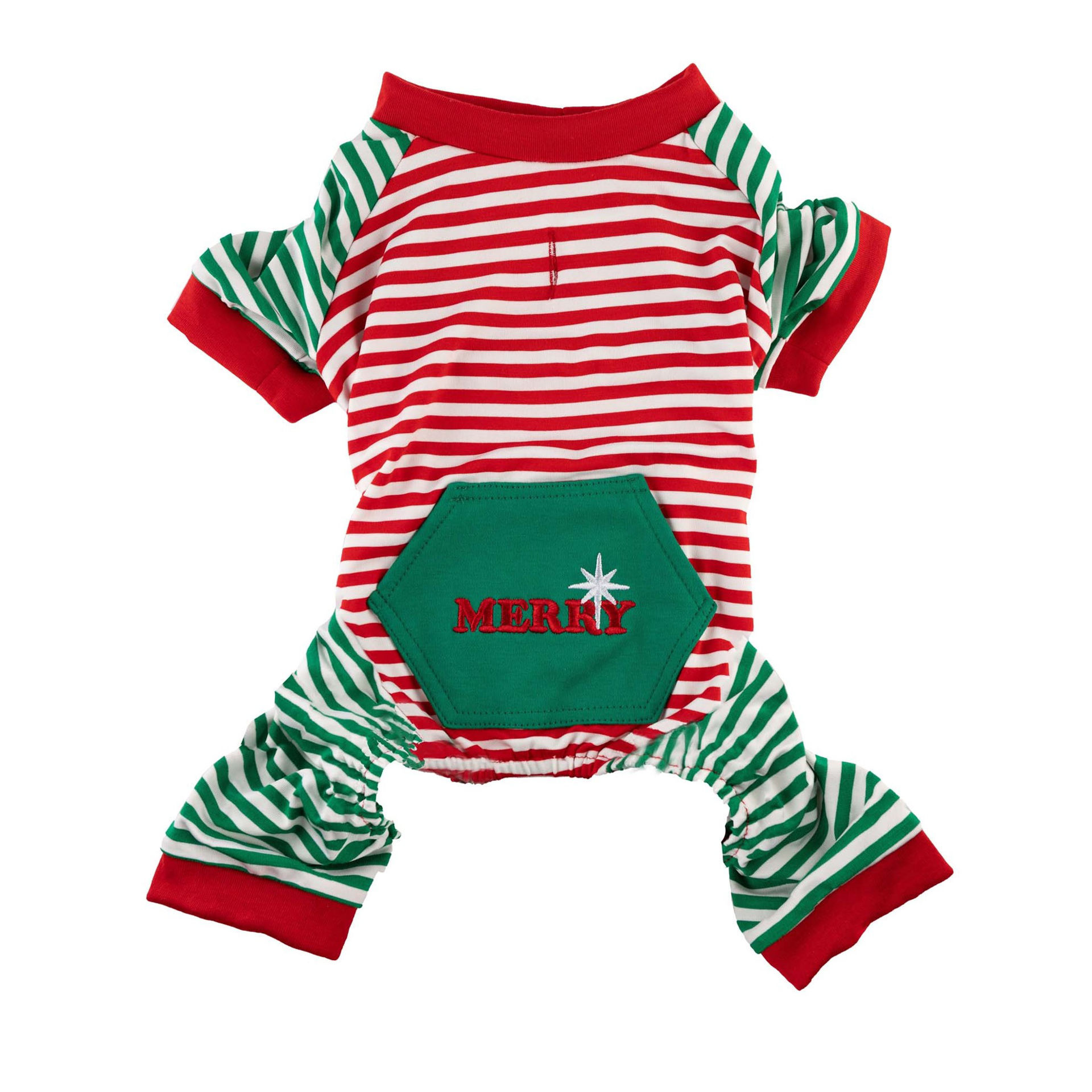 Picture of Christmas Stripe PJ - Red/Green