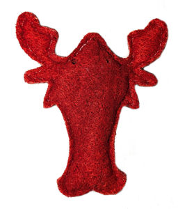 Picture of Organic Vegetable Dental Toy - Loofah Red Lobster