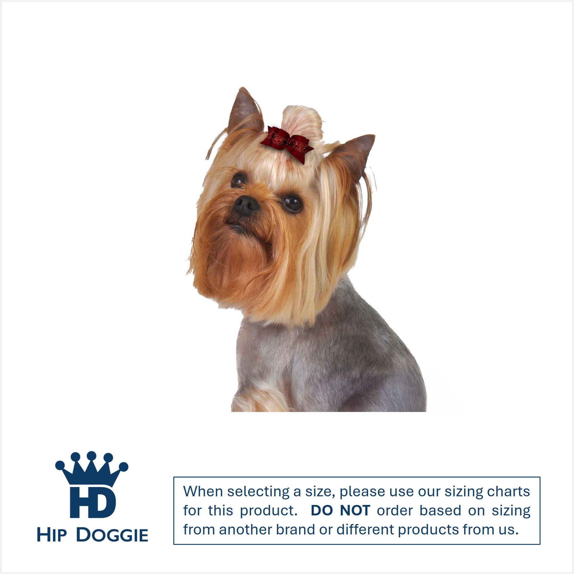 Picture of Hair Bows - Sm  Ruby Red
