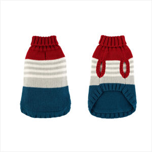 Picture of Color Block Sweater - Red/Blue